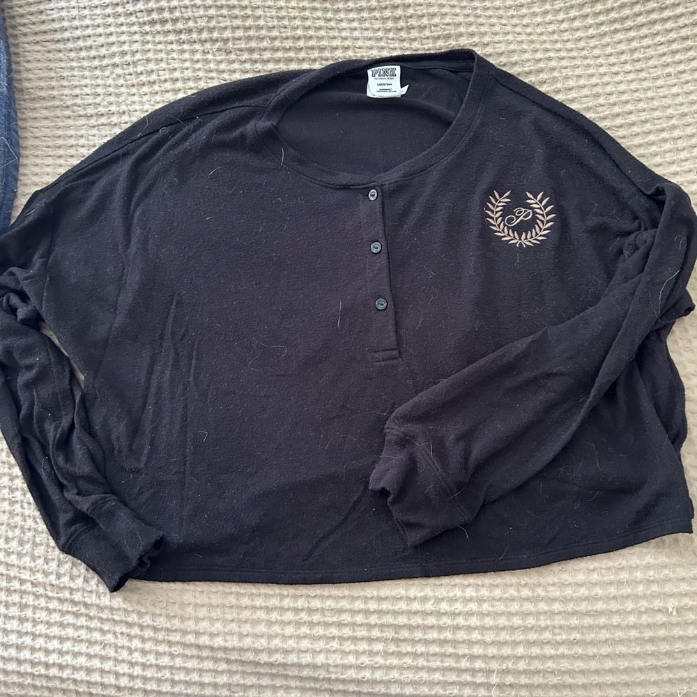 PINK Victoria's Secret Black Sleepwear